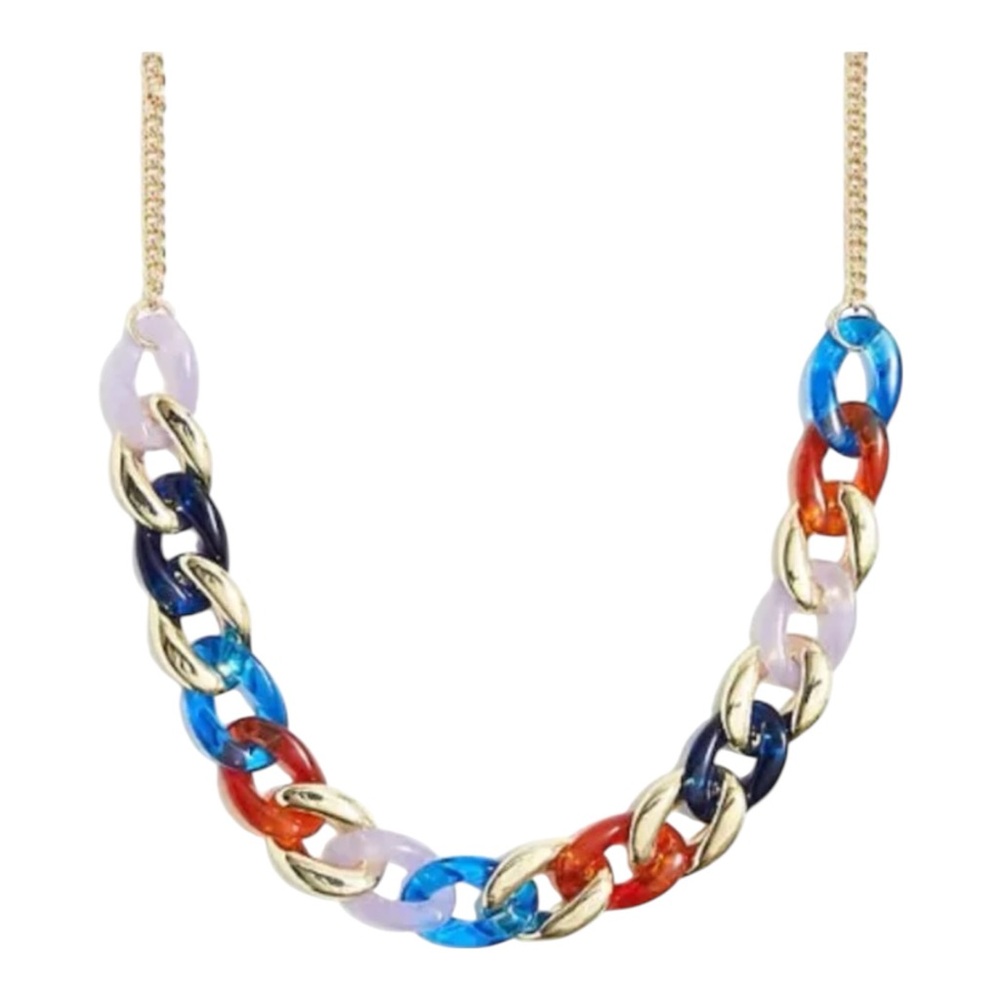 J. Crew acetate chain necklace